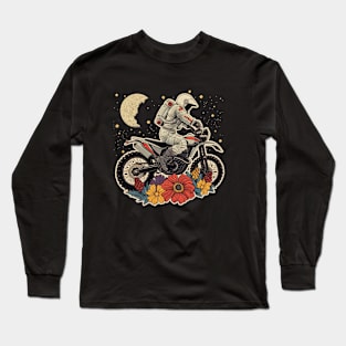 astronauts ride a bike Long Sleeve T-Shirt